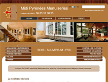 Tablet Screenshot of mpmenuiseries.com
